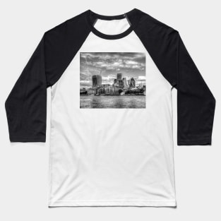 Canary Wharf, London Financial District Baseball T-Shirt